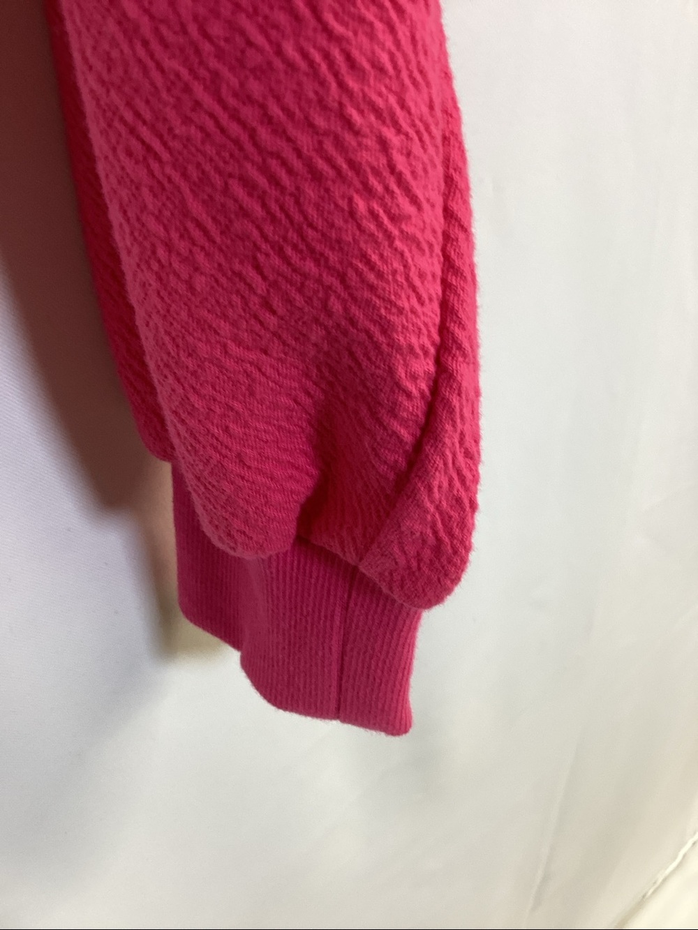 MAEVE by Anthropologie Smocked Boat Neck Jumper Top Hot Pink Size Small - Picture 5 of 10